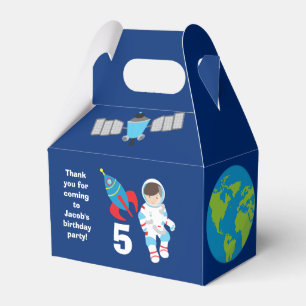Cool Astronaut Rocket Ship Kids Birthday Party Favour Box