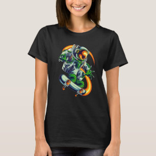 Cool Astronaut Skateboard Vintage Space Skateb T-Shirt