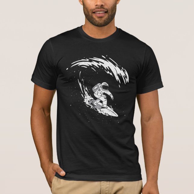 Cool Astronaut Surfer T-Shirt (Front)