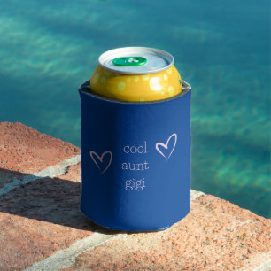 Cool Aunt Best Aunt New Aunt Personalised Can Cooler