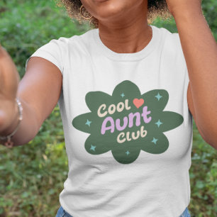 Cool Aunt Club Retro Vibes Gift for Auntie Tri-Blend Shirt