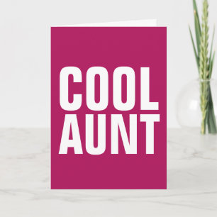 COOL AUNT HAPPY BIRTHDAY GREETING CARDS