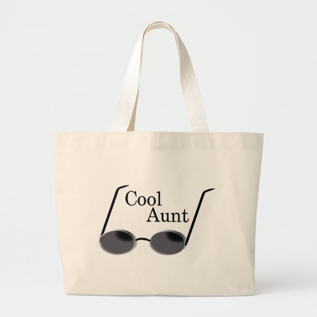 Cool Aunt Large Tote Bag (Front)