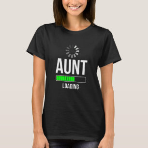 Cool Aunt Loading Illustration Graphic Designs T-Shirt