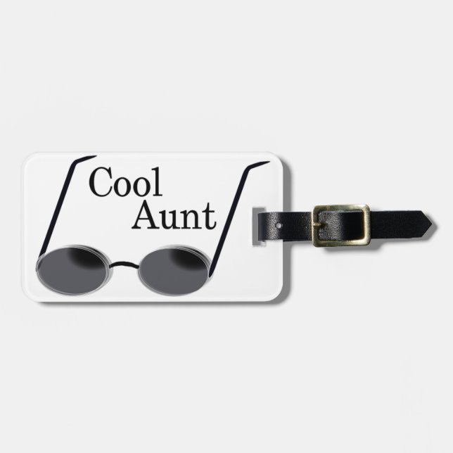 Cool Aunt Luggage Tag (Front Horizontal)