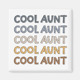 Cool Aunt Modern Cute Gifts for Auntie Magnet
