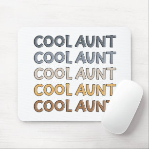 Cool Aunt Modern Cute Gifts for Auntie Mouse Mat