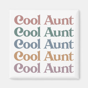 Cool Aunt Retro Cute Gifts for Auntie Magnet
