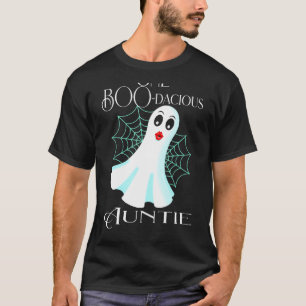 Cool Auntie Halloween Ghost Costume Crazy Aunt Hal T-Shirt