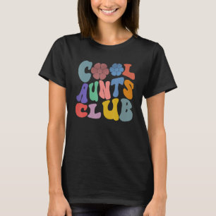 Cool Aunts Club Best Aunt Ever Happy Face Retro T-Shirt