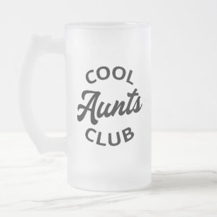 Cool Aunts Club I Frosted Glass Beer Mug