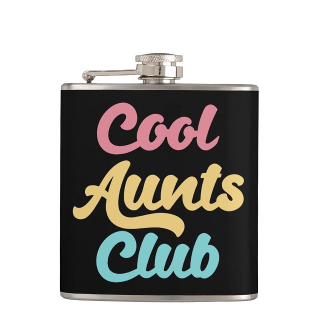 Cool Aunts Club II Hip Flask (Front)