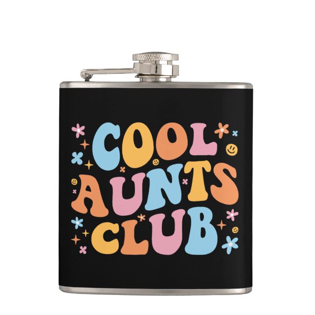 Cool Aunts Club III Hip Flask (Front)