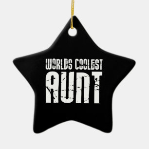 Cool Aunty Aunts Aunties : Worlds Coolest Aunt Ceramic Tree Decoration