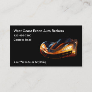 Cool Auto Broker Business Cards