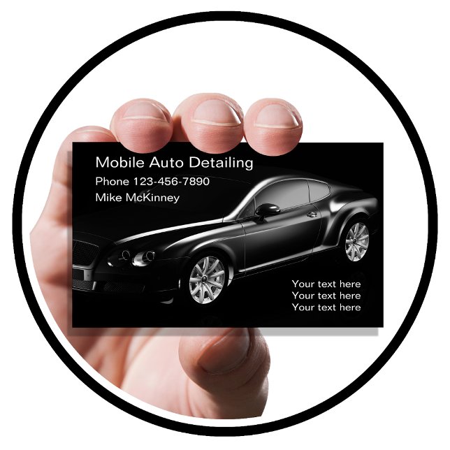 Cool Auto Detailing Business Card (Creator Uploaded)