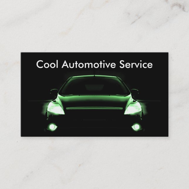Cool Automotive Business Card (Front)