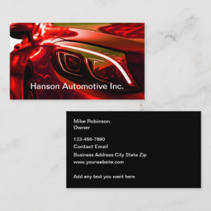Cool Automotive Business Cards Design