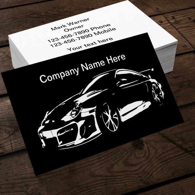 Cool Automotive Business Sports Car Business Card (Creator Uploaded)