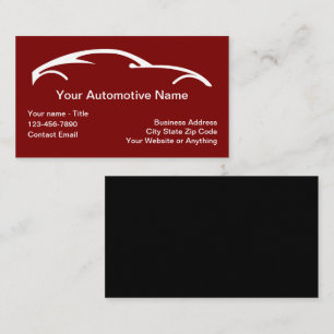 Cool Automotive Business Theme Calling Cards