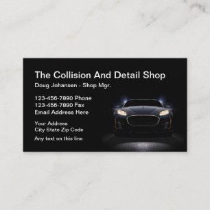 Cool Automotive Collision Auto Body Shop Business Card