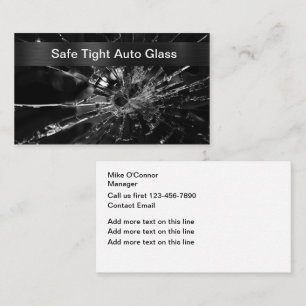 Cool Automotive Glass Repair Business Cards 
