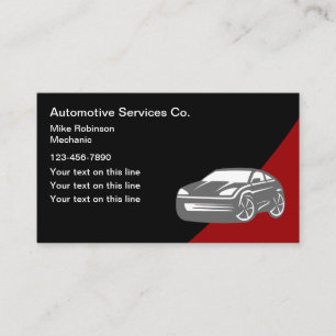 Cool Automotive Services Business Cards