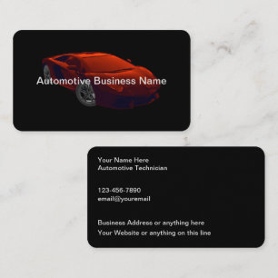 Cool Automotive Services Business Cards Design