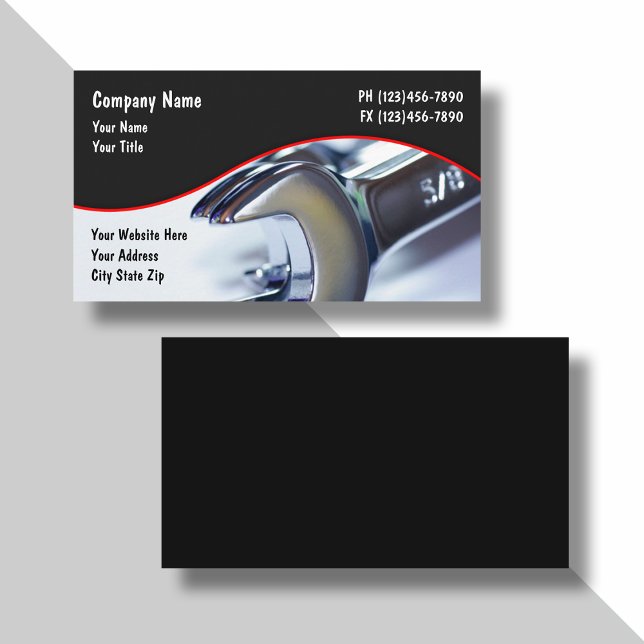Cool Automotive Theme Business Card (Creator Uploaded)