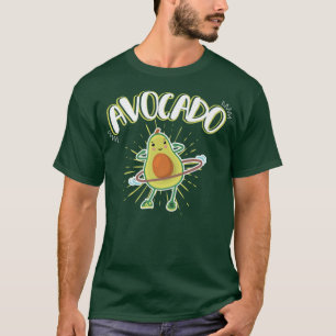 Cool Avocado Hula Hoop Dancing Fitness Healthy Foo T-Shirt