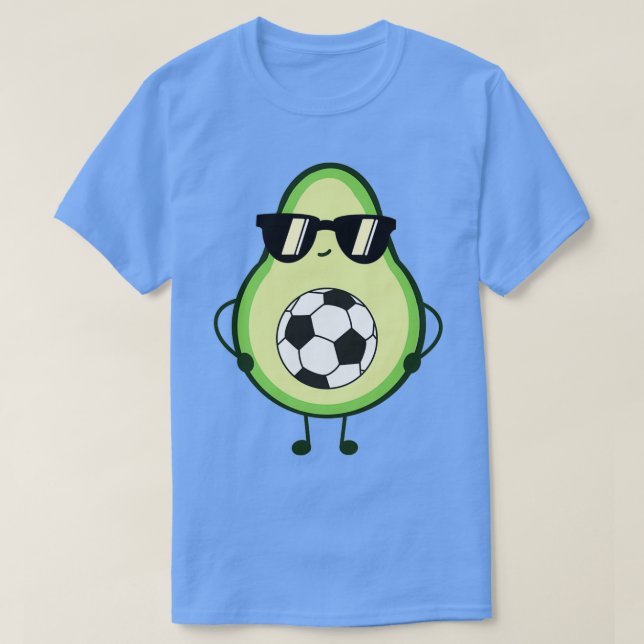 Cool Avocado Soccer T-Shirt (Design Front)