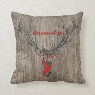 Cool awesome funny trendy deer sketch cushion