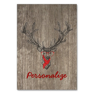 Cool awesome funny trendy deer sketch table number