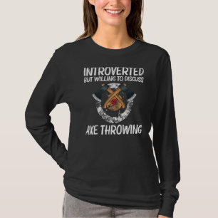 Cool Axe Throwing For Men Women Lumberjack Target  T-Shirt