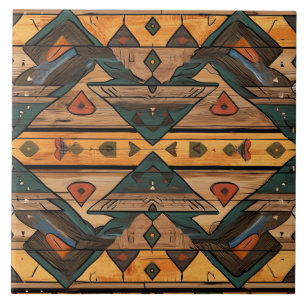 Cool Aztec faux wood  Tile