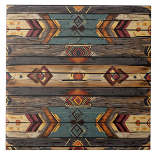 Cool Aztec faux wood Tile