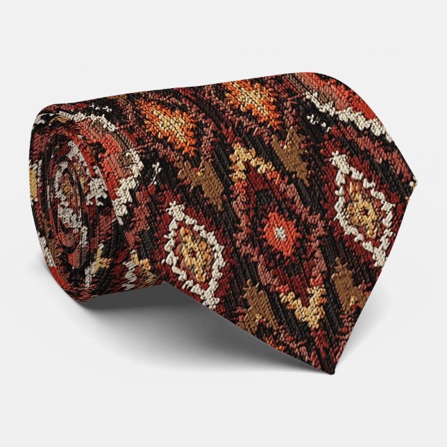 Cool Aztec pattern tiled Tie (Rolled)