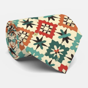 Cool Aztec Western tiled pattern Tie