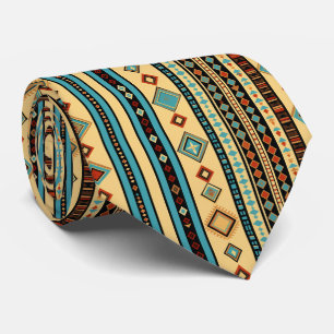 Cool Aztec Western tiled pattern  Tie