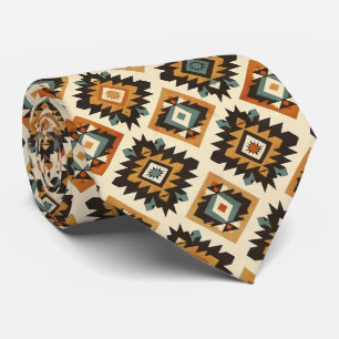 Cool Aztec Western tiled pattern Tie