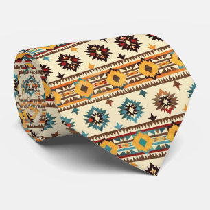 Cool Aztec Western tiled pattern Tie