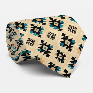 Cool Aztec Western tiled pattern Tie