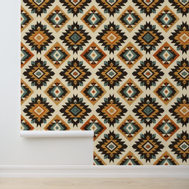 Cool Aztec Western tiled pattern  Wallpaper (Application)