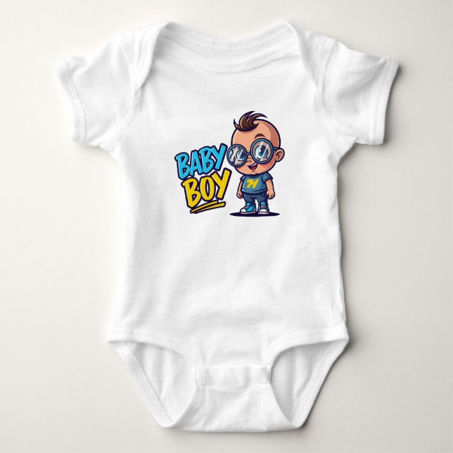Cool Baby Boy Vibes Bodysuit (Front)