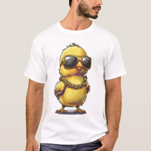 Cool Baby Chick with Sunglasses and Gold Chain Ill T-Shirt