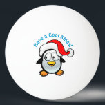 Cool Baby Penguin With Santa Hat Ping Pong Ball<br><div class="desc">Use your own wording to customise this cool baby penguin with red Santa Claus hat and turn these ping-pong balls into a cute and inexpensive Xmas present for anyone you like!</div>