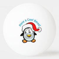 Cool Baby Penguin With Santa Hat