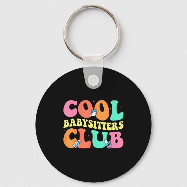 Cool Babysitters Club - Groovy Design Babysitter B Key Ring (Front)