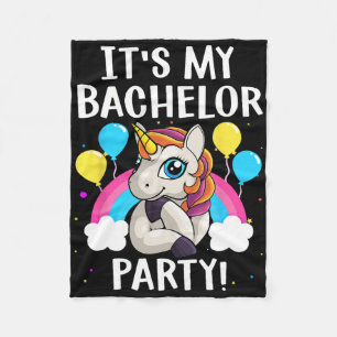 Cool Bachelor Party Art For Men Boys Groom Wedding Fleece Blanket