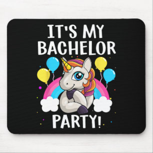 Cool Bachelor Party Art For Men Boys Groom Wedding Mouse Mat
